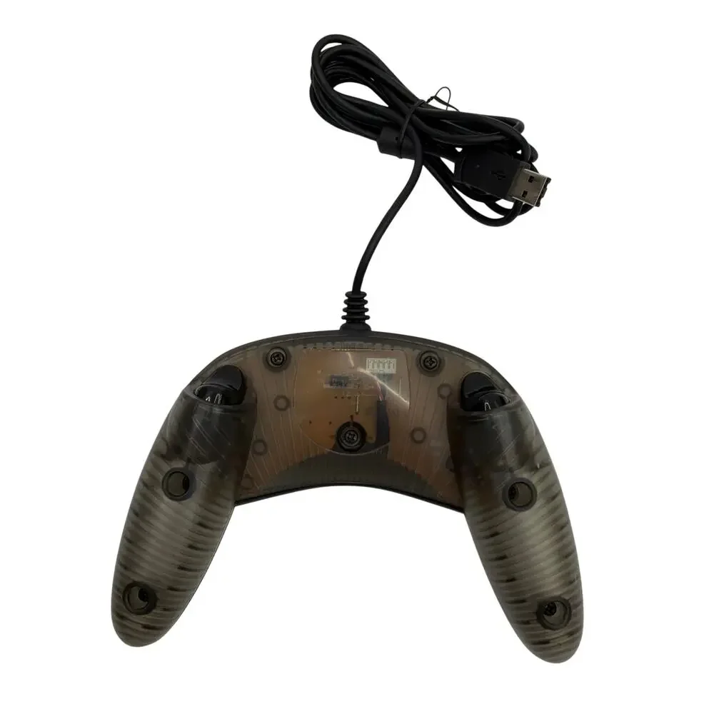 Microsoft USB Wired Game Pad Controller Translucent Smoke Gray Tested Working